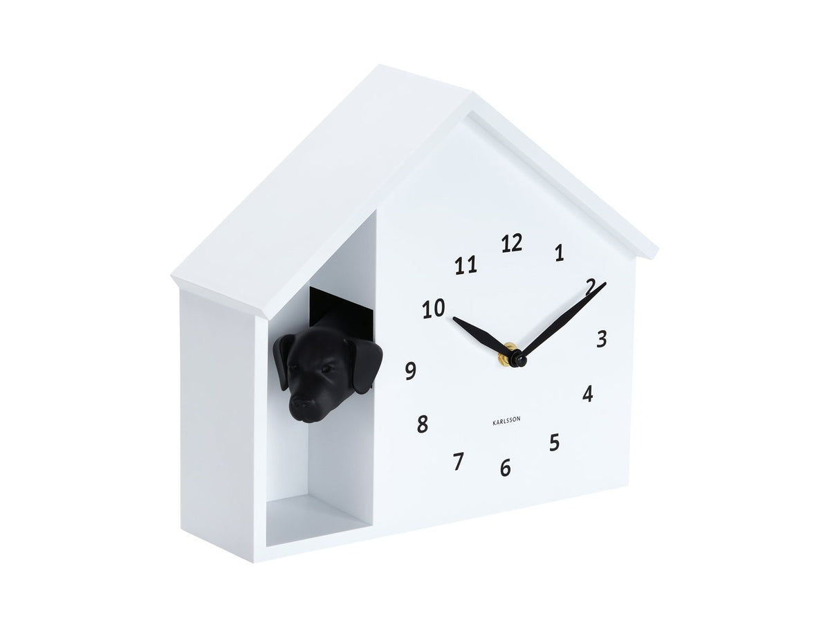 Wandklok Gluren Doggy