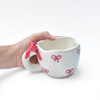 Koffiemok | Red Bow Theekopje Magnetronbestendig | Keramiek