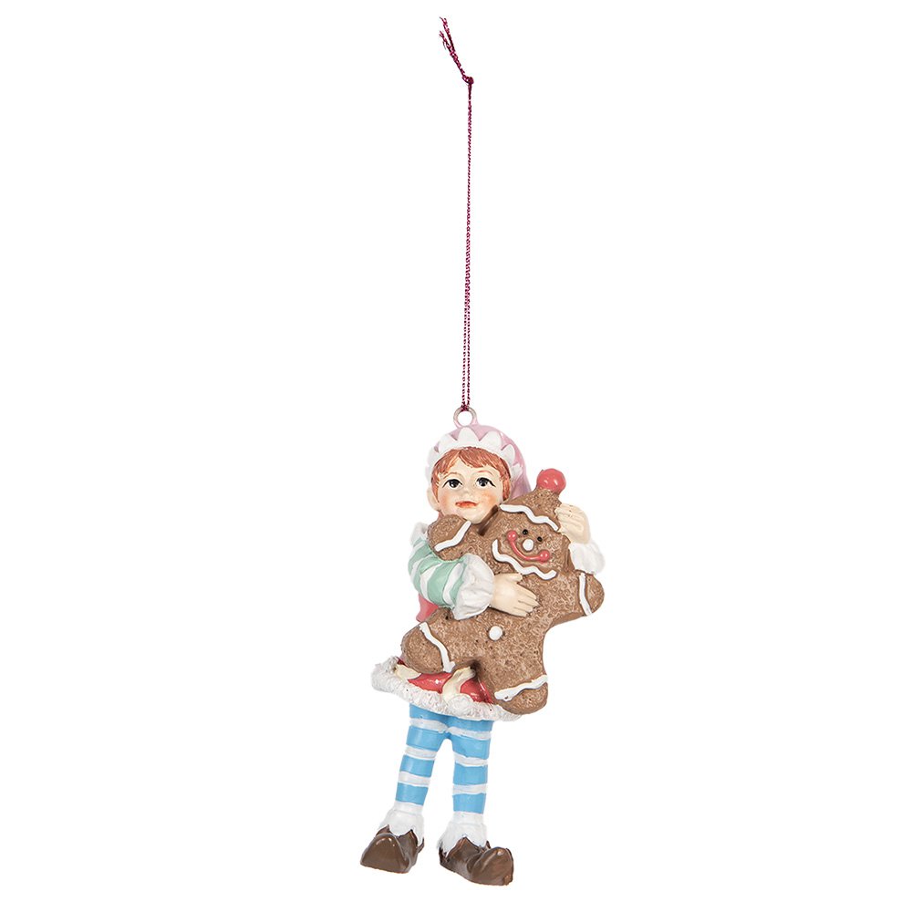 Kersthanger Kabouter 11 cm Bruin Kunststof