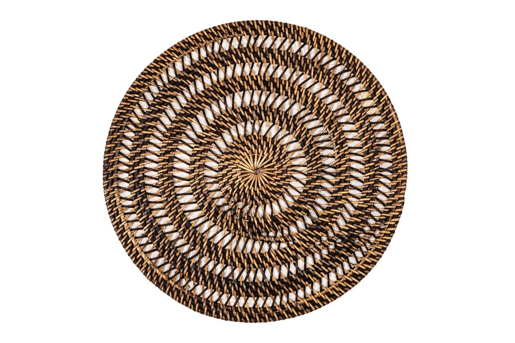 Placemat rattan spiraal - ronde - dia 36 cm
