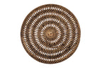 Placemat rattan spiraal - ronde - dia 36 cm