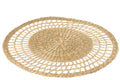 J-Line Rond Zeegras placemat - jute - naturel