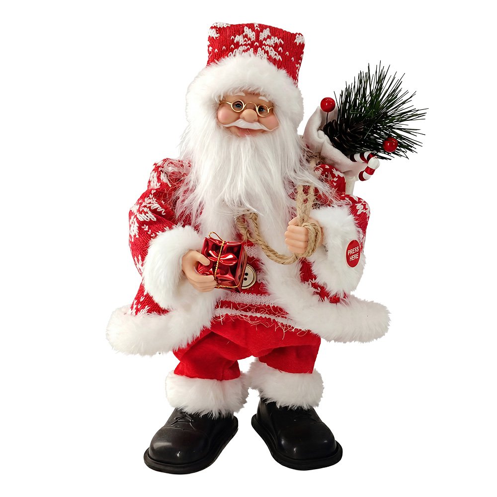 Decoratie Kerstman Rood Kunststof Kerstdecoratie