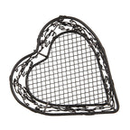 Opbergdoos Set van 2 16x16x5 / 12x12x5 cm Bruin Metaal