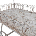 Planthouder 131x79x220 cm Wit Bruin Metaal Plantenstandaard