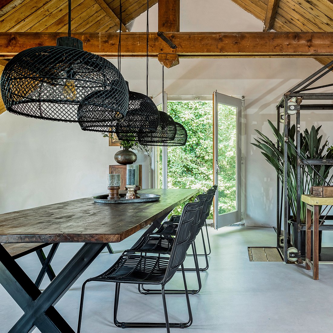 Jane zwarte tuinstoel