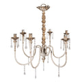 Hanglamp 72x72x67 cm Beige Goudkleurig Metaal Hanglamp Eettafel