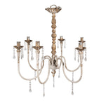Hanglamp 72x72x67 cm Beige Goudkleurig Metaal Hanglamp Eettafel