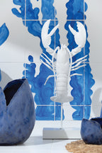 J-Line vaas Thibault - keramiek - blauw - L
