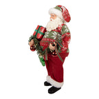 Kerstdecoratie Beeld Kerstman 16x11x27 cm Rood Kunststof