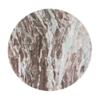 Marmeren bijzettafel rond fantasy bruin