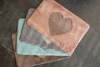 Badmat 58x38x1 cm Bruin Polyester Hart