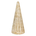 Beeld Kerstboom Ø 18x42 cm Goudkleurig Glas Kerstdecoratie