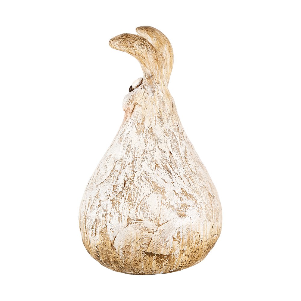 Decoratie Beeld Konijn 10x9x14 cm Beige Kunststof