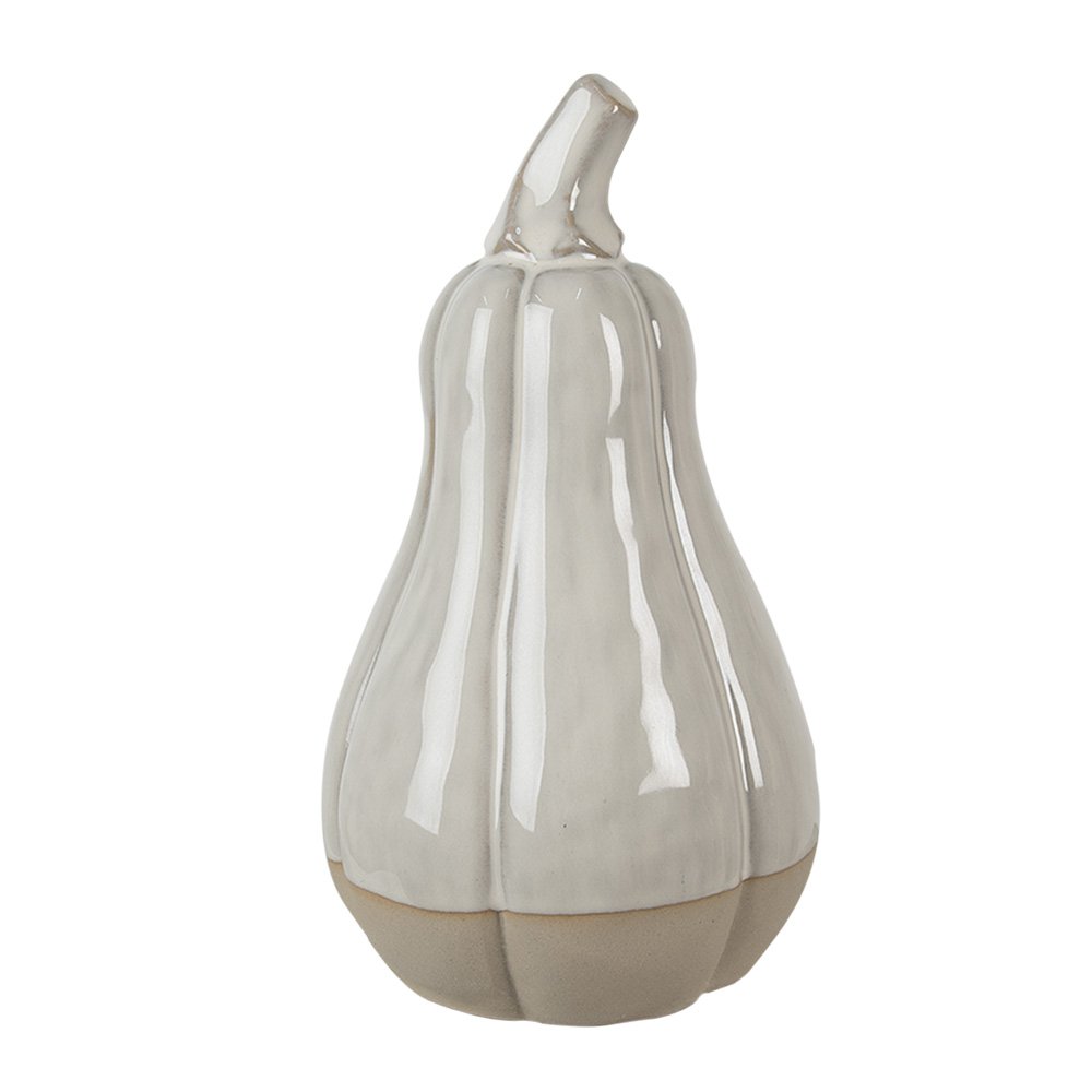 Decoratie Pompoen 9 cm Beige Porselein