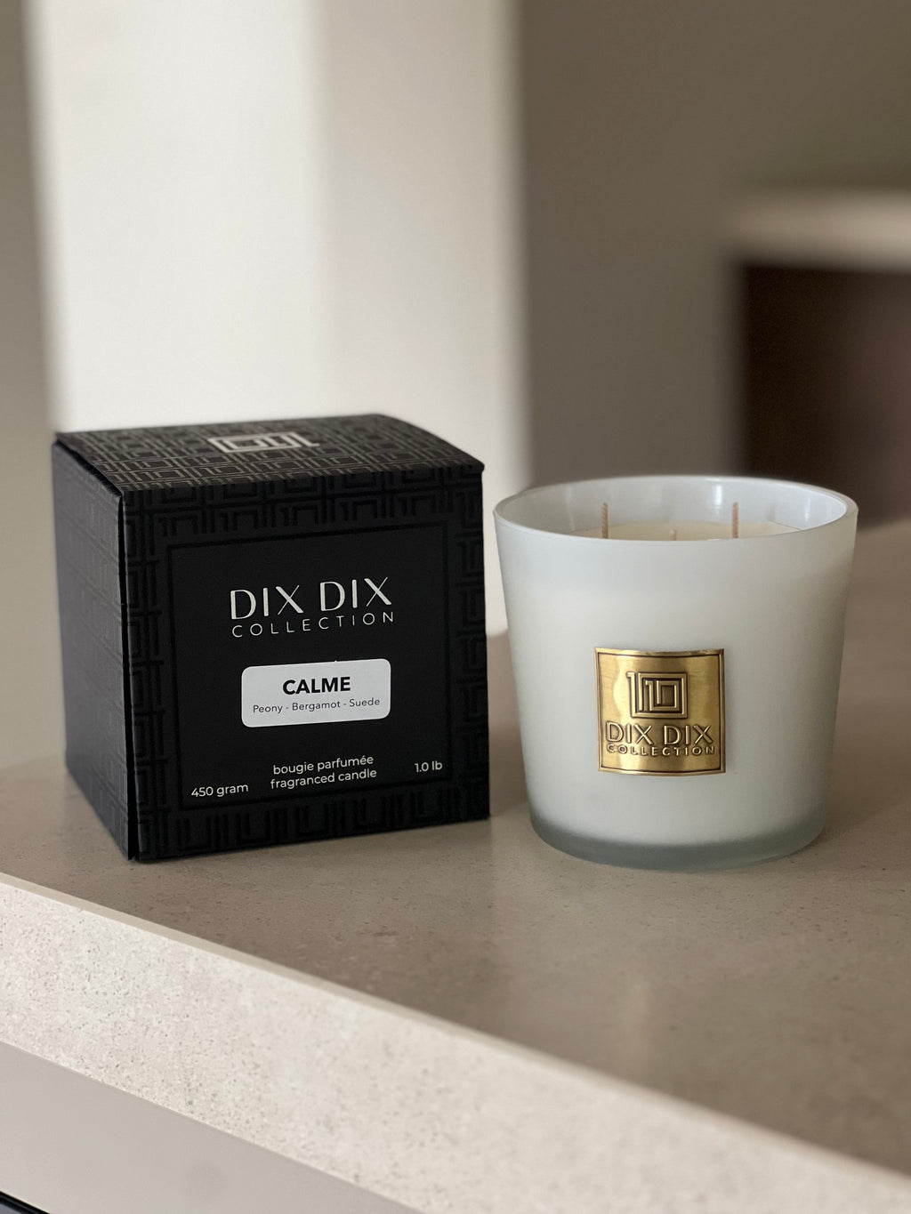 Luxe en duurzame geurkaars Calme - Wit - M