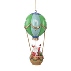 Kersthanger Luchtballon Ø 8x18 cm Groen Kunststof