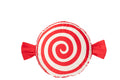 J-Line kussen Snoep - polyresin - rood/wit