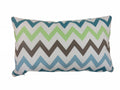 Multi Zigzag kussen veelkleurig 30x50cm