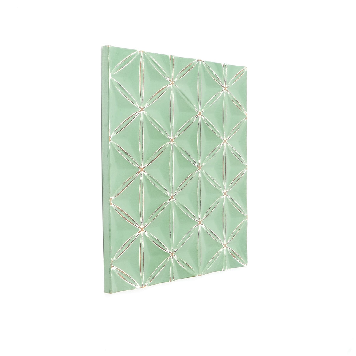 Groen diamant geometrisch diamanten wandpaneel voor modern interieur
