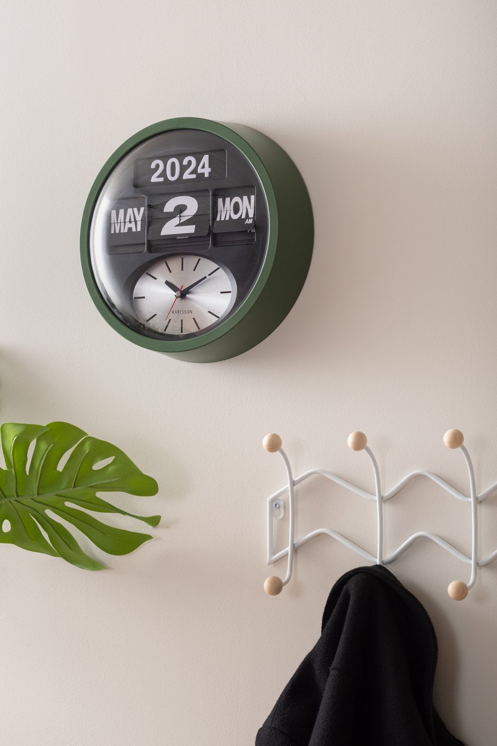 Wandklok Ronde Flip