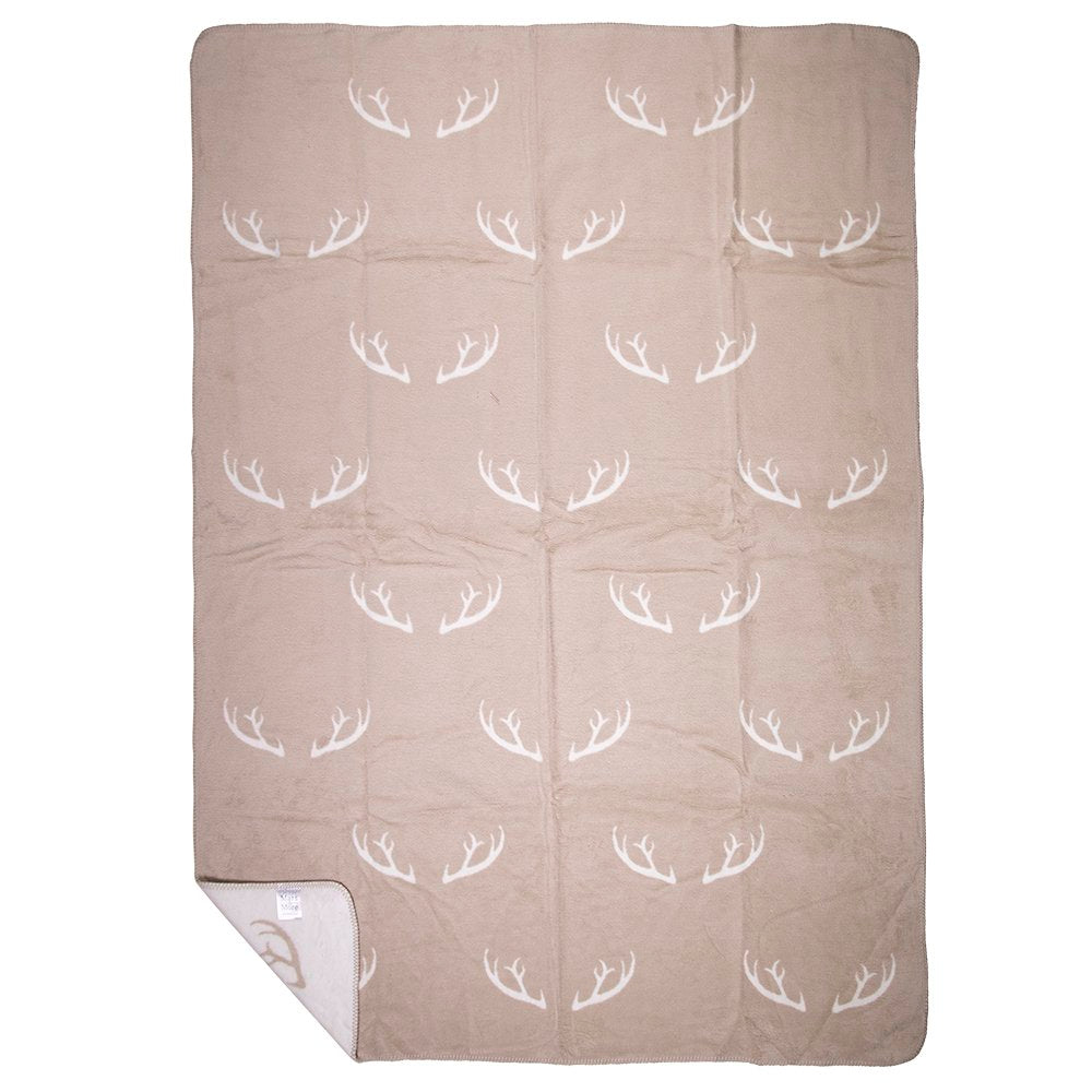 Plaid gewei beige xl 150x200cm