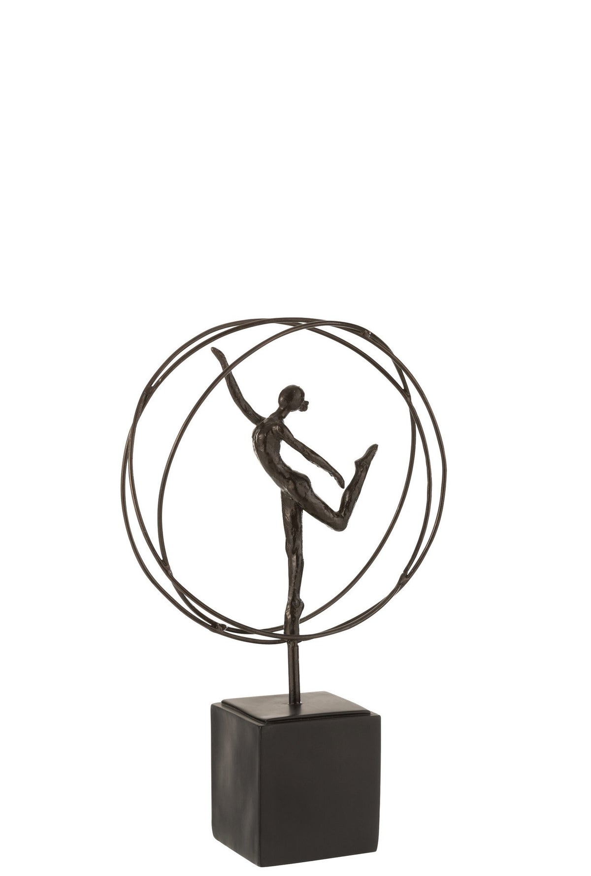 J-Line Gymnaste In Cirkel Poly Donkerbruin