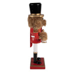Kerstdecoratie Beeld Notenkraker 9x8x25 cm Rood Hout
