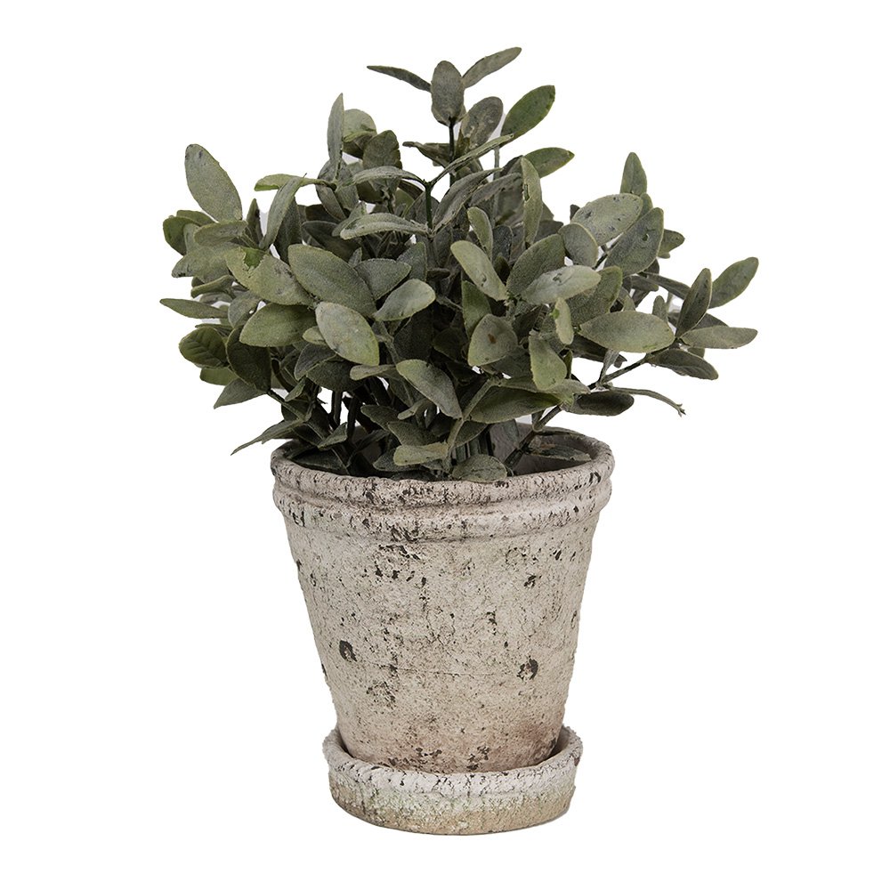 Bloempot Ø 13x14 cm Beige Steen Plantenpot