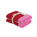 Badhanddoek 50x100cm roze Pixie - Set van 2