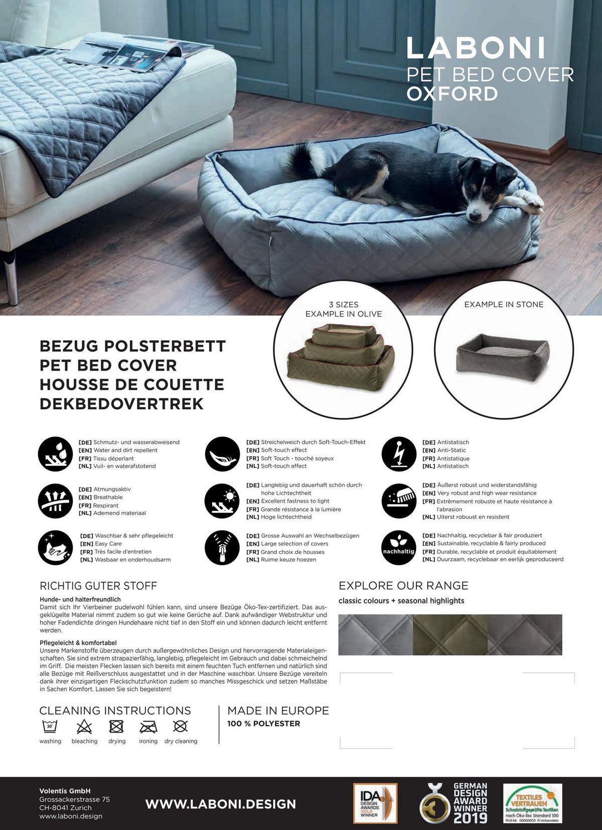 Oxford I Klassieke Hundebett