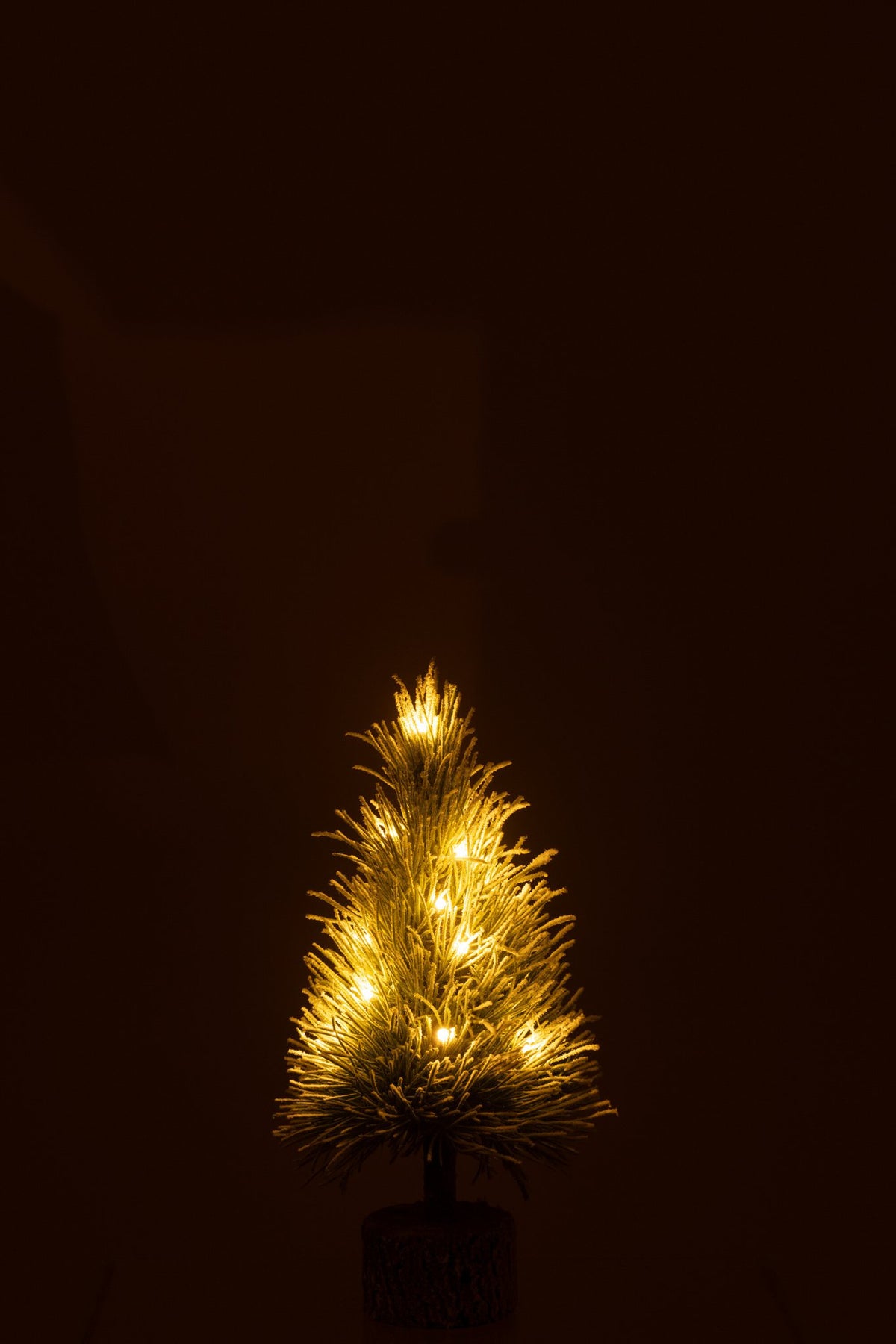 J-Line Kerstboom B+Led Kunststof Sneeuw Groen Small