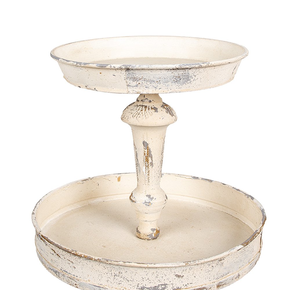 Etagère 3 laags Ø 42x75 cm Beige Metaal