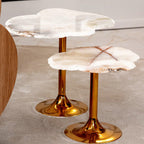 Tulpentafel in witte onyx