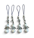 Beschermengel van natuursteen witte Onyx (4 stuks)