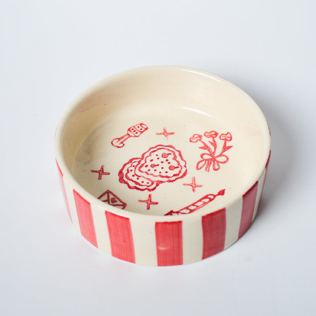 Serveerschaal | Keramische handgeschilderde verjaardagstaart | 5 inch