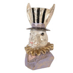 Decoratie Beeld Konijn 14x12x27 cm Beige Kunststof