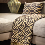 Amora | Cushion 45x45 cm | Houtskool grijs | Antraciet | Hoii | met duurzame kussenvulling