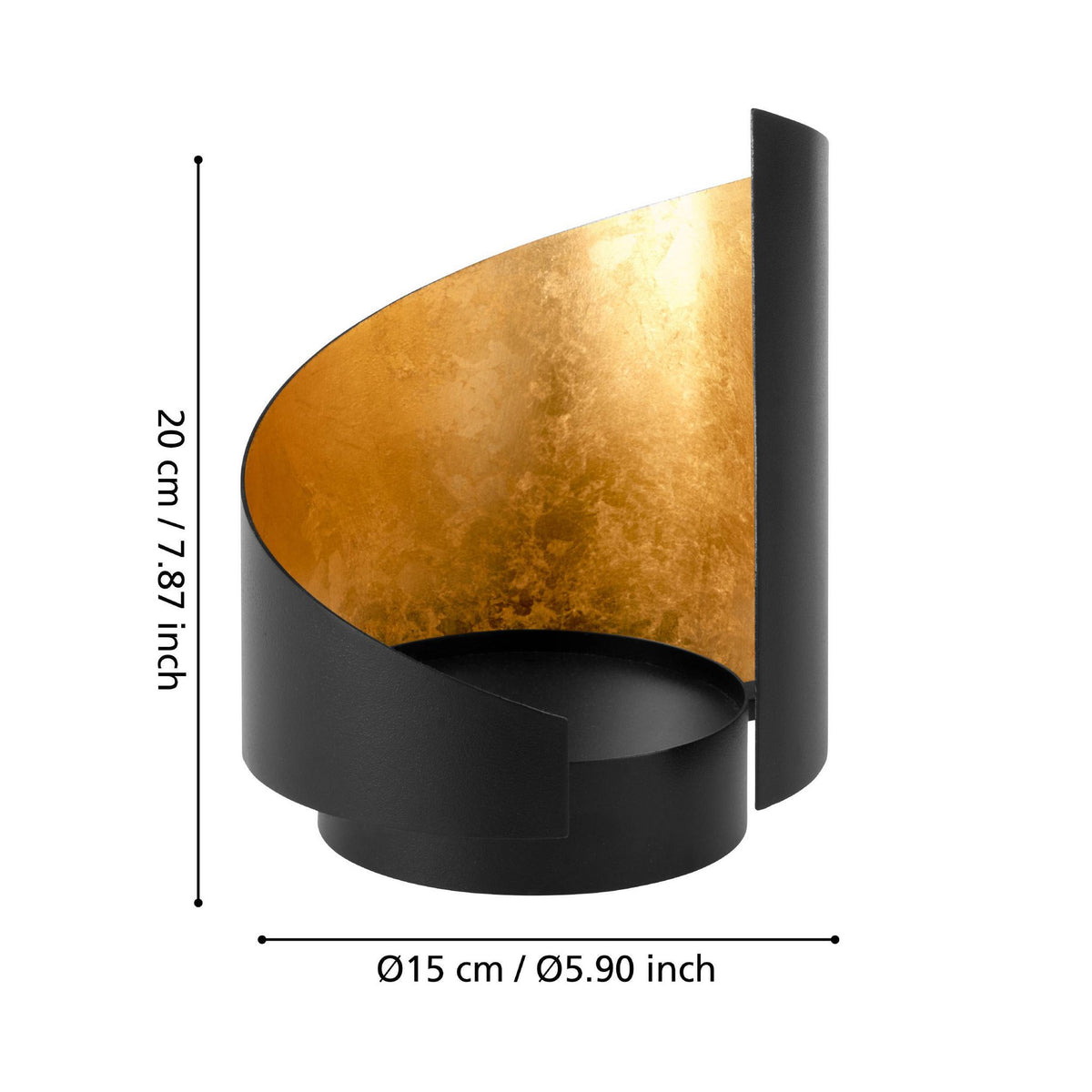 Windlicht Ambondrona Goud 15x20cm