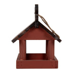 Vogelvoederhuisje 17x25x21 cm Rood Hout