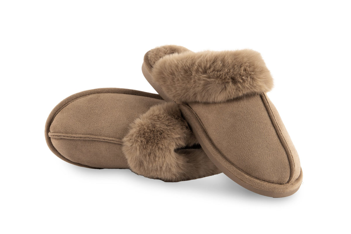 Suede Slippers Snuggs