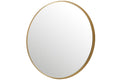 J-Line spiegel Rond Hoge Rand - metaal/glas - goud - large - Ø 110 cm