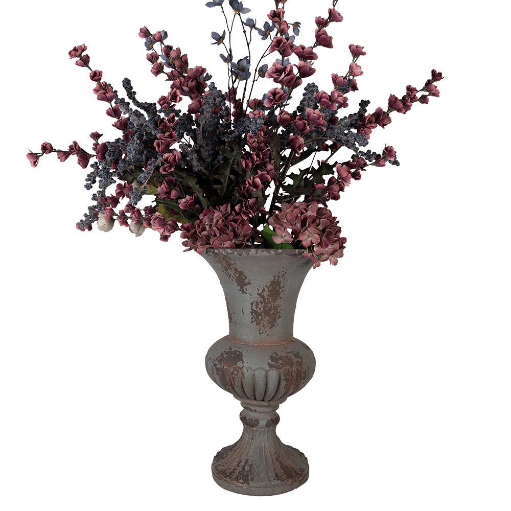 Bloempot Ø 30x52 cm Grijs Keramiek