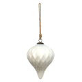 Kerstbal XL Ø 16 cm Wit Glas Kerstdecoratie