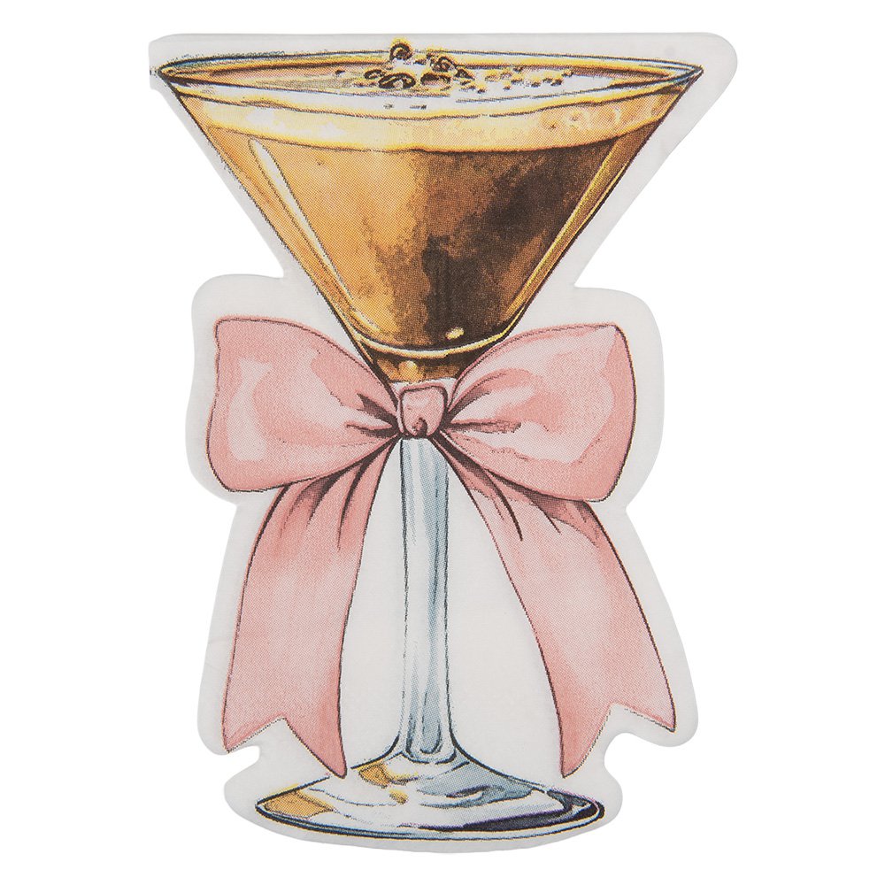 Servetten Papier Set van 20 Wijnglas 33x33 cm Roze Papier