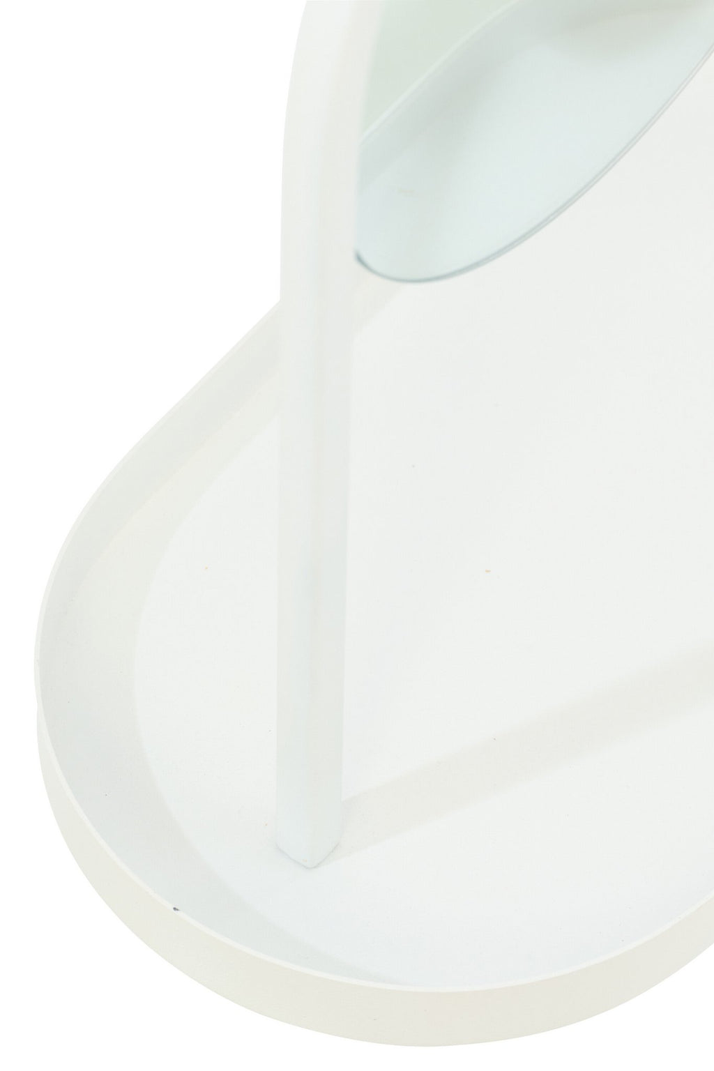 J-Line spiegel + juwelenhouder - ijzer - wit - S