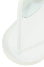 J-Line spiegel + juwelenhouder - ijzer - wit - S