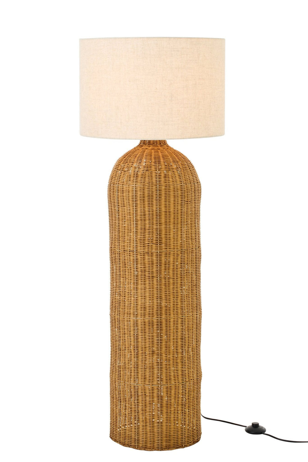 J-Line tafellamp Cilinder - metaal - naturel/ecru - L