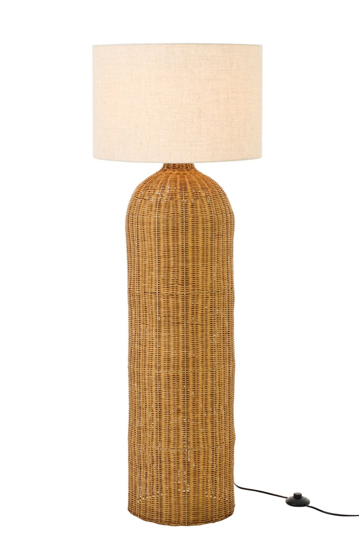 J-Line tafellamp Cilinder - metaal - naturel/ecru - L