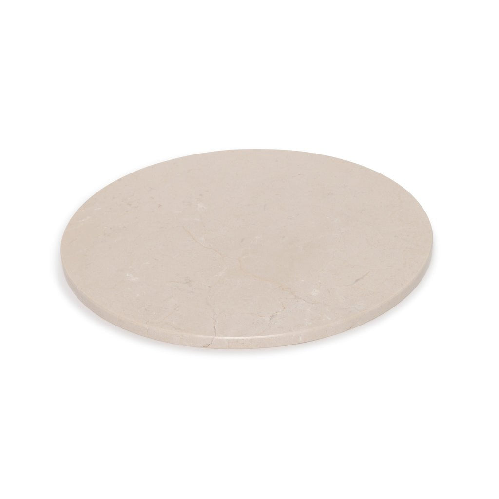 Marmer dienblad rond Ø30cm beige